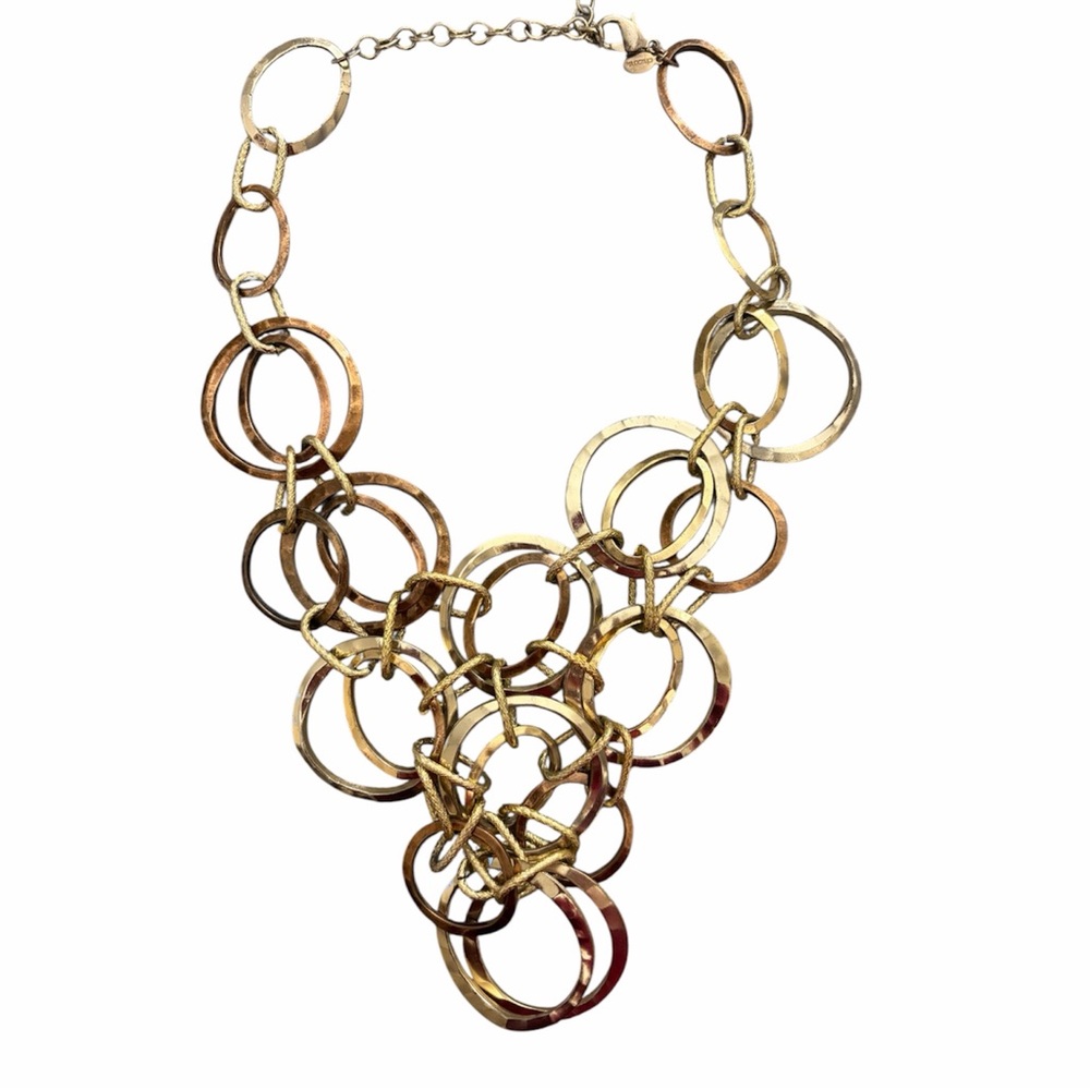 Chico’s Elegant Gold-Tone Statement Necklace